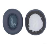 Cuscinetti auricolari in pelle proteica per JBL Live 770NC, isolamento acustico, cuscinetti in schiuma morbida e traspirante, colore bianco (blu)