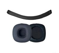 Cuscinetti auricolari in rete traspirante per cuffie Marshall Major III, morbidi e confortevoli, resistenti allo sporco, 6,5 x 6,5 cm (nero)