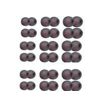 INF 18 paia di cuscinetti in silicone per auricolari in-ear da 4,5-6 mm, 3 misure, 6 paia ciascuno, di ricambio, in silicone