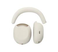 Cuscinetti auricolari in silicone per cuffie S0NY WH-1000X Series, custodia protettiva antiurto antiscivolo resistente all'usura, set da due pezzi, color argento platino
