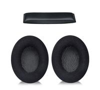 Cuscinetti auricolari in spugna Head Beam in pelle/tessuto compatibili con le cuffie Sennheiser HD200Pro.
