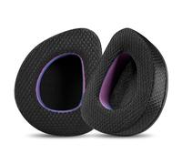 Cuscinetti auricolari in tessuto nero viola per cuffie ASUS ROG
