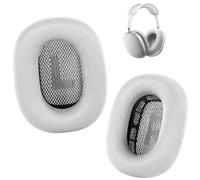 Cuscinetti auricolari per cuffie AirPods Max, in rete, compatibili con Apple AirPods Max, con strato in silicone, magnete, memory foam e isolamento acustico (bianco)