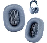 Cuscinetti auricolari per cuffie AirPods Max, in rete, compatibili con Apple AirPods Max, con strato in silicone, magnete, memory foam e isolamento acustico (celeste)