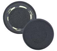 Cuscinetti auricolari per cuffie Jabra Evolve2 75 75Plus UC per MS Headset, in morbida pelle proteica, cuscinetti di ricambio in memory foam, con isolamento acustico, per uso in ufficio, neri, 6,5 x