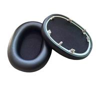 Cuscinetti auricolari per Sony WH-1000XM6, cuscinetti di ricambio per cuffie in morbida spugna di memoria, cuscinetti in pelle proteica, isolamento acustico, parti di riparazione (nero)