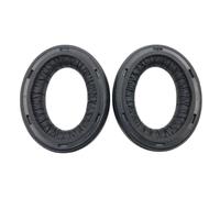 Cuscinetti auricolari ricambio con esterno, Black | Cerchi montaggio con scanalature integrate, imbottitura in schiuma resilienza, gruppi cuscinetti