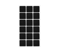 Cuscinetti autoadesivi in feltro for gambe di sedie, cuscinetti antiscivolo for gambe di mobili(Black Square,90pcs(5 Sheet))