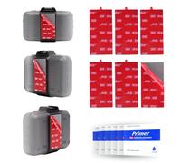 Cuscinetti biadesivi 3M VHB per strisce decorative e segnaletica, 3,6 cm × 7,2 cm × 0,2 cm, 6 pezzi rettangolari grigi. Nastro in schiuma resistente, impermeabile, resistente al calore con 6 promotori