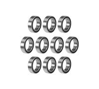 Cuscinetti, Bimetallo Sigillo Scudo Micro Cuscinetto a Gola Profonda 10/100PCS 6700ZZ 67002RS 10X15X4 Mm in Miniatura Guarnizione in Gomma a Sfere a Compatibilità Versatile(10pcs-6700 Zz,ABEC 1)