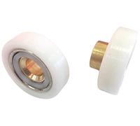 Cuscinetti Box Doccia VR - Kit 2 PEZZI Ricambio Ruota Box Doccia SAMO in ACCIAIO INOX diametro 20 profilo Piatto (I072)
