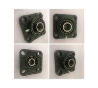 Cuscinetti, Cuscinetti montati da 12 mm UCF201 Alloggiamento del cuscinetto blocchetto di cuscino con flangia quadrata a 4 bulloni,Maggiore durata