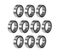 Cuscinetti, Cuscinetto a sfere a gola profonda 10/100PCS 6700ZZ 6700 2RS RS 6700-2RS 10x15X4 mm Guarnizione in gomma in miniatura a a ABEC-5 Compatibilità Versatile(ABEC 5,100PCS-6700 2RS BLACK)