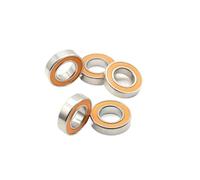 Cuscinetti, Cuscinetto a sfere a gola profonda 5 PC S6800-2RS CB in acciaio inossidabile 10 * 19 5mm ABEC-7 S6800RS a in ceramica Hybird ruota anteriore posteriore for bicicletta