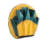 Cuscinetti da Boxe in Pelle PU, Mini Guanti da Messa a Fuoco da Boxe Curvi Per Messa a Fuoco Cuscinetti Target per Kickboxing, MMA, Muay Thai, Pugni(Giallo)