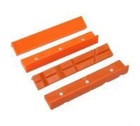 Cuscinetti di protezione per morsa in gomma, 4 pezzi, per morse da 10,2 cm, da 15,2 cm, per fresatrici e trapani a colonna (15,2 cm, arancione)