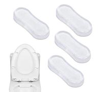 Cuscinetti di protezione per sedile del water in silicone per copriwater | Kit paraurti di ricambio anti-collisione per sedile WC set di 4 pezzi