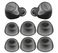 Cuscinetti di ricambio compatibili con auricolari Jabra Elite 75t/65t/Active/7 Pro/Elite 3/Elite 4, set di cuscinetti in silicone