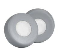 Cuscinetti di ricambio compatibili con Cisco Headset 730, in pelle proteica e spugna, morbidi e traspiranti, con fibbia (grigio, 1 paio)