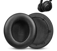 Cuscinetti di ricambio compatibili con cuffie Anker Soundcore Space Q45, cuscinetti auricolari con pelle proteica, nero