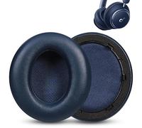 Cuscinetti di ricambio compatibili con cuffie Anker Soundcore Space Q45, cuscinetti auricolari in pelle proteica, blu