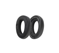 Cuscinetti di ricambio compatibili con cuffie EPOS H3 e H3pro Hybrid - Velluto nero e pelle (2 pezzi)