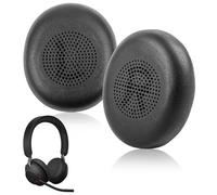 Cuscinetti di Ricambio Cuffie per Jabra Evolve2 65/Evolve2 40 per Jabra Elite 45H Cuscinetti Auricolari Wireless Headset con Spugna Memory con Morbida Pelle Proteica | Nero