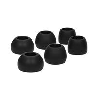 Cuscinetti di ricambio in silicone per auricolari Sennheiser CX80S CX350BT CX150BT CX300II, accessori per tappi per le orecchie grandi, medi e piccoli, 3 paia, nero, S M L