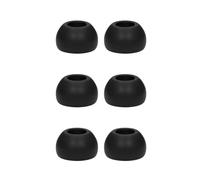 Cuscinetti di ricambio in silicone per auricolari Sennheiser CX80S CX350BT CX150BT CX300II, accessori per tappi per le orecchie grandi, medi e piccoli, 3 paia, nero, L