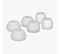 Cuscinetti di ricambio in silicone per auricolari Sennheiser CX80S CX350BT CX150BT CX300II, tappi per orecchie grandi, medi e piccoli, 3 paia, bianco, S M L