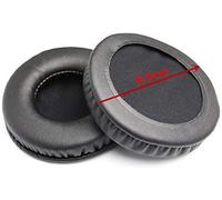 Cuscinetti di ricambio per auricolari in pelle, compatibili con la maggior parte dei modelli di cuffie: diametro rotondo universale 65 mm paraorecchie (6,5 cm)