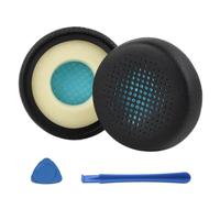 Cuscinetti di ricambio per auricolari Pioneer Jlab Go Work/Go Work Gen 2, in morbida memory foam e pelle proteica, cuscinetti di ricambio per cuffie con isolamento acustico ad alta densità (nero)