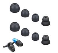 Cuscinetti di ricambio per auricolari wireless Powerbeats Pro Beats, 4 paia S/M/L/D, 4 misure, in morbido silicone, colore: nero