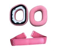 Cuscinetti di ricambio per cuffie da gioco Corsair HS80 Max/Hs 80 Rgb USB cablato/wireless, cuscinetti auricolari e fascia con schiuma ad alta densità per isolamento acustico (rosa)