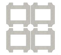 Cuscinetti di ricambio per Ecovacs per Deebot W2s, panno in microfibra lavabile con design a fessura per angoli e telai, accessori per la pulizia del pavimento ad alta assorbenza, confezione da 4 (4