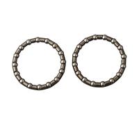 Cuscinetti di ricambio per forcella della bicicletta, movimento centrale e componenti del mozzo, tra cui diverse opzioni di diametro a sfera in acciaio, 2 pezzi (2# 37-29 mm)