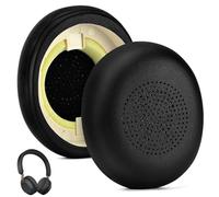Cuscinetti di ricambio per Jabra Evolve2 65/Evolve2 40/Elite 45h On-Ear Wireless Headset, Parti per Cuffie in Spugna Memory, Cuscinetti Auricolari con Morbida Pelle Proteica - Nero