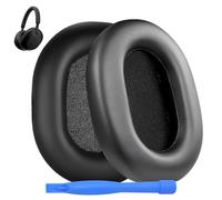 Cuscinetti Auricolari di Ricambio per Sony WH-1000XM5 Noise Cancelling Cuffie di MMOBIEL - Memory Foam e Protein PU Cuscinetti - Padiglioni Cuffie - Nero