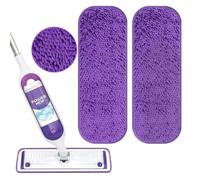 Cuscinetti di ricambio riutilizzabili per Swiffer Power Mop Starter Kit - Swifter Powermop Pads Refill - Multi-Surface & Wood Mopping Pad Refil per la pulizia del pavimento - Panno lavabile per la