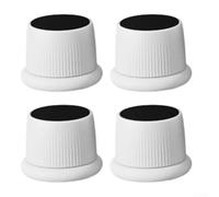 Cuscinetti di sollevamento per mobili regolabili 40 63 mm progettati per ridurre il rumore e le vibrazioni con protezioni antiscivolo per il pavimento per il supporto dell'apparecchio (bianco)