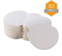 Cuscinetti di Sudore Ascellare - Monouso Cotone Cuscinetti Assorbenti del Sudore Dell'ascella Unisex Imbottitura per Indumenti per Maglietta Felpa (80PCS)