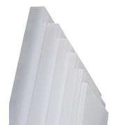 Cuscinetti di supporto in plastica riutilizzabili in PP bianco da 2 pezzi, 120×120 mm, spessore antivibrante spesso 1-6 mm(120x120x2mm)