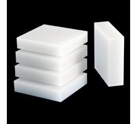 Cuscinetti di supporto in plastica riutilizzabili in PP bianco da 2 pezzi - Piastre di spessore antivibranti da 100 × 200 mm(100x200x4mm)