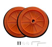 Cuscinetti di supporto lucidanti, confezione da 2, dimensioni 125 mm e 150 mm, per tamponi senza fili, compatibili con supporti standard da 9 mm (5")