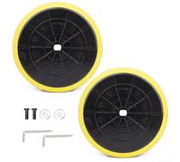 Cuscinetti di supporto lucidanti, confezione da 2, dimensioni 125 mm e 150 mm, per tamponi senza fili, compatibili con supporti standard da 9 mm (6")