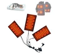 Cuscinetti elettrici riscaldanti per indumenti Cuscinetto riscaldante elettrico USB Riscaldatore con temperatura regolabile 45 ℃-65 ℃/113 ℉-149 ℉,3pcs,6×3.5in/15×9cm