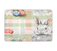 Cuscinetti extra large riutilizzabili per bambini morbidi assorbenti per pipì per letto lavabili in lavatrice per bambini enuresi notturna 132 x 86,4 cm Buffalo Plaid Bunny Happy Easter
