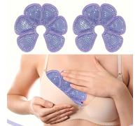 Cuscinetti gel riutilizzabili caldi e freddi per il seno - Patch refrigeranti in silicone per l'allattamento, il relax e il massaggio - Design reversibile per un raffreddamento efficace durante l'alla