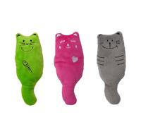 Aumüller Gioco per gatti – Gattini in peluche, set 3 pezzi