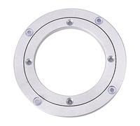 Cuscinetti Giradischi in Lega di Alluminio Tavola Portante Resistente Piatto Girevole Hardware Rotante Rotondo per Ristorante Tavolo da Pranzo Decorazioni 6 Pollici Argento